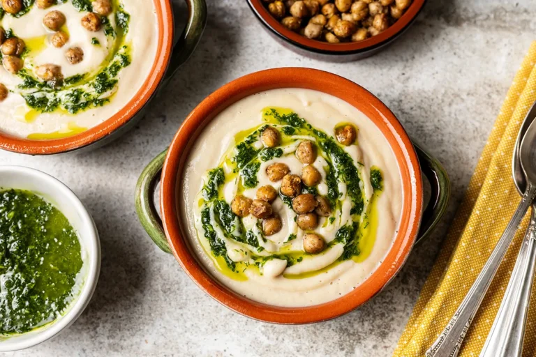 AIP cauliflower soup with chickpeas