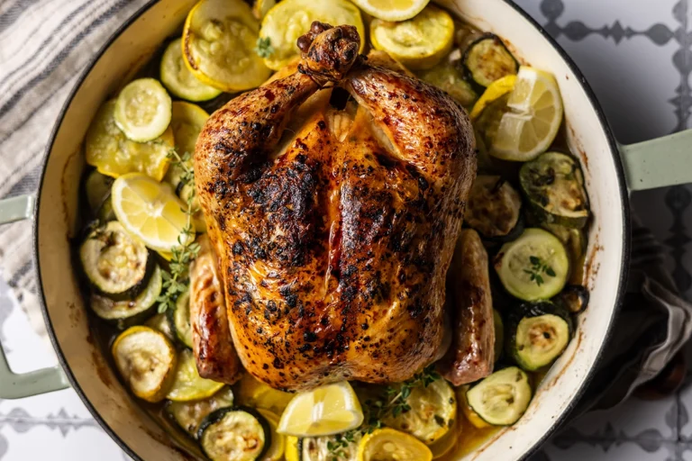AIP Roast Chicken and Zucchini Paleo