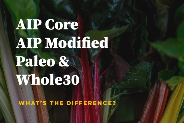 What’s the Difference Between AIP Core, AIP Modified, Paleo and Whole30?
